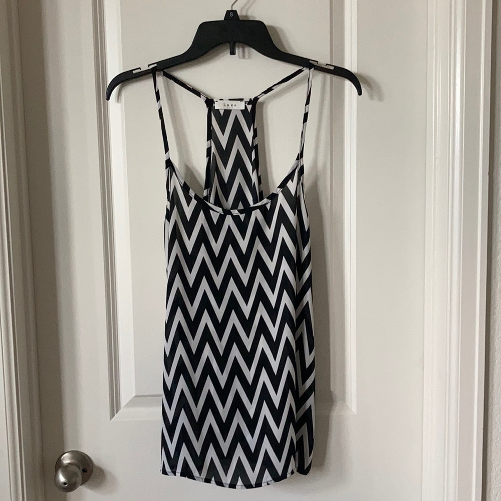 Luxe USA Zigzag Pattern Tank